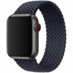 Braided Szíj Apple Watch SE/11/10/9/8/7/6/5/4/3 (42/41/40/38mm) Charcoal Black