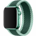 Braided Szíj Apple Watch SE/11/10/9/8/7/6/5/4/3 (42/41/40/38mm) Green Border