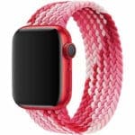 Braided Szíj Apple Watch SE/11/10/9/8/7/6/5/4/3 (42/41/40/38mm) Strawberry Red