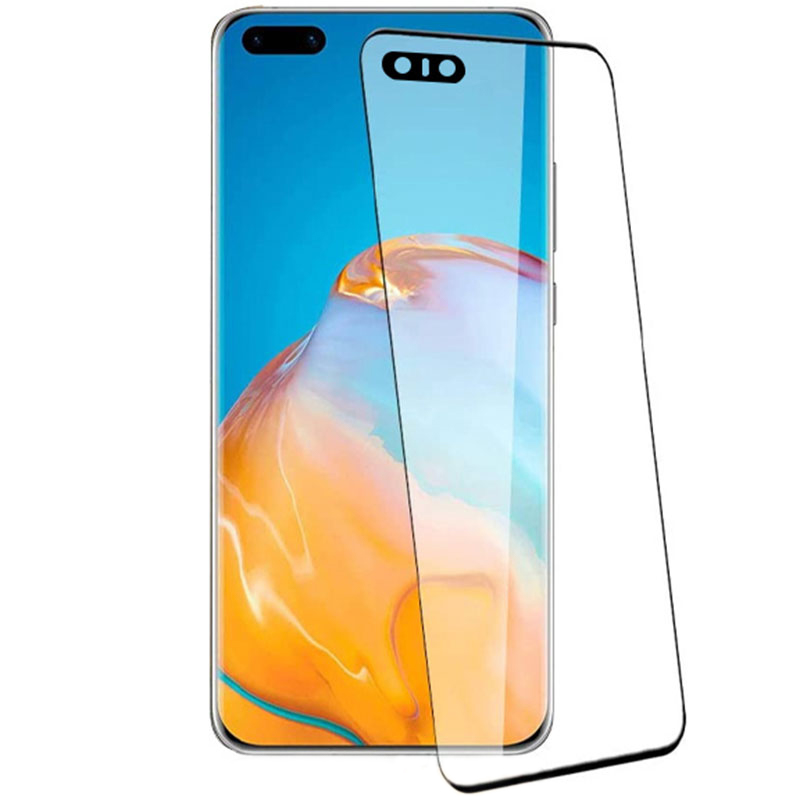 Full 3D Premium Tempered Üvegfólia Fekete Huawei P40