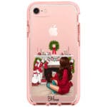 Christmas Day Brown Hair iPhone 8/7/SE 2020/SE 2022 Tok