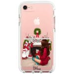 Christmas Day Brown Hair iPhone 8/7/SE 2020/SE 2022 Tok