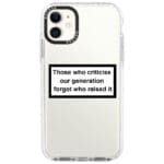 Criticise Generation iPhone 11 Tok