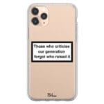 Criticise Generation iPhone 11 Pro Max Tok