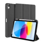 Dux Ducis Domo Case for iPad 10.9 2022 (10 gen.) Cover with Space for Apple Pencil Stylus Smart Cover Stand Black