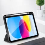 Dux Ducis Domo Case for iPad 10.9 2022 (10 gen.) Cover with Space for Apple Pencil Stylus Smart Cover Stand Black