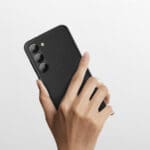 Dux Duxis Grit Elegant Artificial Leather MagSafe Black Samsung Galaxy S23 Plus Tok