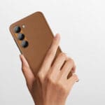 Dux Duxis Grit Elegant Artificial Leather MagSafe Brown Samsung Galaxy S23 Plus Tok