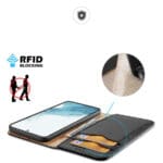 Dux Duxis Hivo Flip Wallet Stand RFID blocker Black Samsung Galaxy S23 Plus Tok