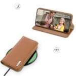 Dux Duxis Hivo Flip Wallet Stand RFID Blocking Brown Samsung Galaxy S23 Plus Tok