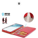 Dux Duxis Hivo Flip Wallet Stand RFID Blocking Red Samsung Galaxy S23 Plus Tok