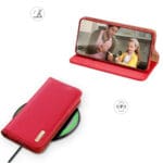 Dux Duxis Hivo Flip Wallet Stand RFID Blocking Red Samsung Galaxy S23 Plus Tok