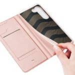 Dux Duxis Skin Pro Flip Card Wallet Stand Pink Samsung Galaxy S23 Plus Tok