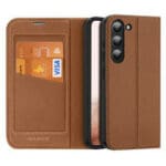Dux Duxis Skin X2 Flip Wallet Stand Brown Samsung Galaxy S23 Plus Tok