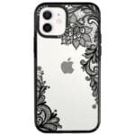 Flowers Fekete iPhone 12/12 Pro Tok