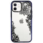 Flowers Fekete iPhone 12/12 Pro Tok