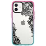 Flowers Fekete iPhone 12/12 Pro Tok