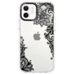Flowers Fekete iPhone 12/12 Pro Tok