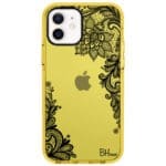 Flowers Fekete iPhone 12/12 Pro Tok