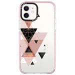 Geometric Rózsaszín iPhone 12/12 Pro Tok