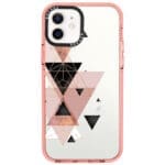 Geometric Rózsaszín iPhone 12/12 Pro Tok