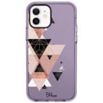 Geometric Rózsaszín iPhone 12/12 Pro Tok