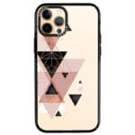 Geometric Rózsaszín iPhone 12 Pro Max Tok