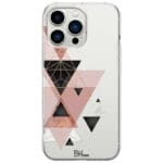 Geometric Rózsaszín iPhone 13 Pro Tok