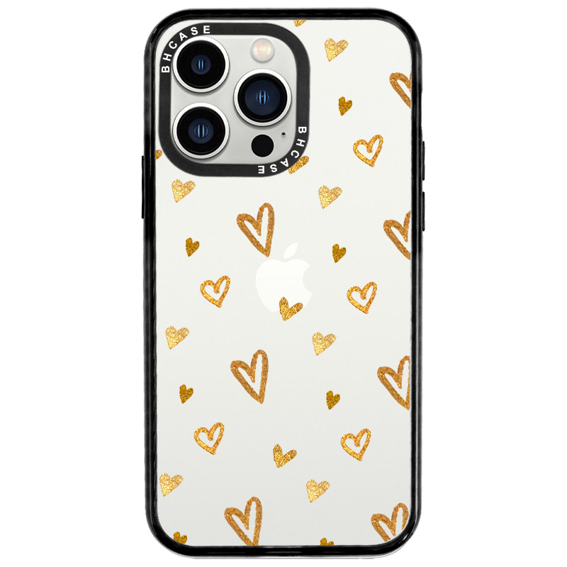 Golden Hearts iPhone 13 Pro Tok