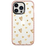 Golden Hearts Kryt iPhone 14 Pro Tok