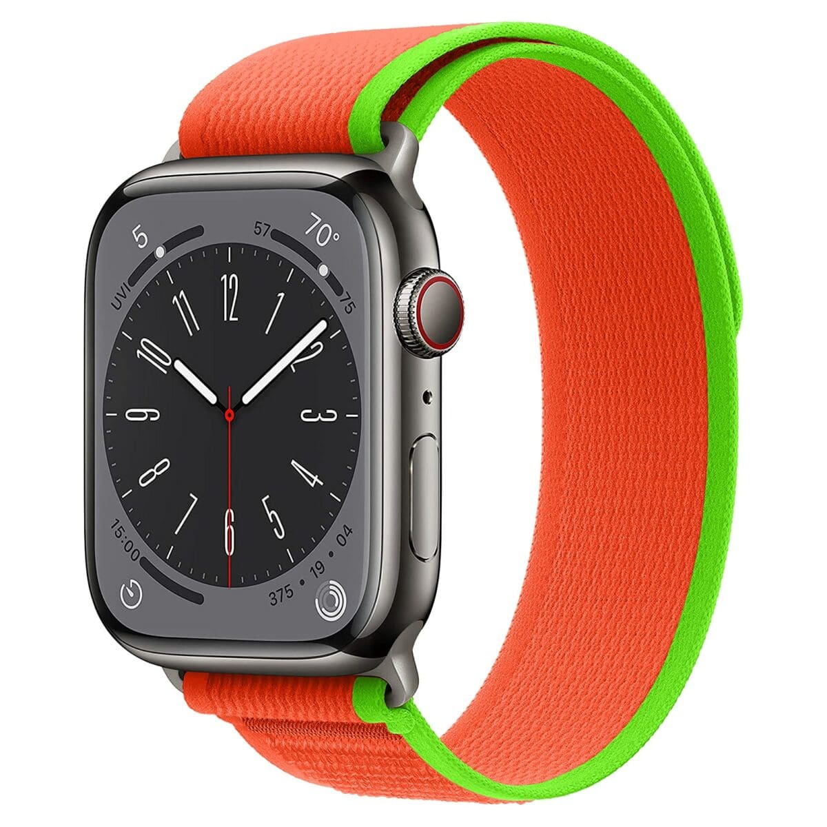 Endurance Loop Szíj Apple Watch SE/10/9/8/7/6/5/4/3/Ultra 1/ Ultra2 (44/45/46/49mm) Orange Green