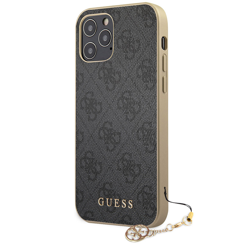 Guess 4G Charms Szürke iPhone 12/12 Pro Tok