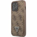 Guess 4G Saffiano Double Card Brown iPhone 13 Pro Tok