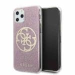 Guess Circle Glitter GUHCN58PCUGLPI Pink iPhone 11 Pro Tok