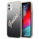 Guess Glitter Gradient Script Black iPhone 12 Mini Tok