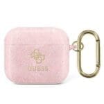 Guess GUA3UCG4GP Pink Glitter Collection AirPods 3 Tok