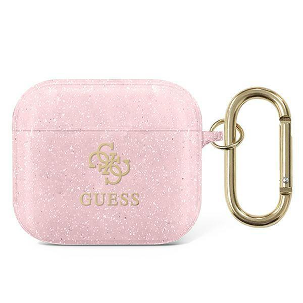 Guess GUA3UCG4GP Pink Glitter Collection AirPods 3 Tok