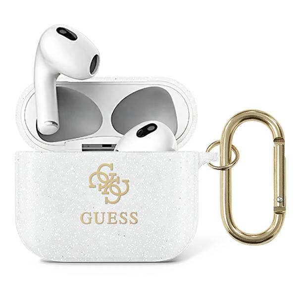 Guess GUA3UCG4GT Transparent Glitter Collection AirPods 3 Tok