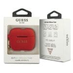 Guess GUACAPSILGLRE Red Silicone Glitter AirPods Pro Tok