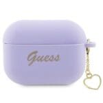 Guess GUAP2LSCHSU Purple Silicone Charm Heart Collection AirPods Pro 2 Tok
