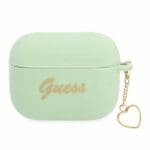 Guess GUAPLSCHSN Green Silicone Charm Heart Collection AirPods Pro Tok