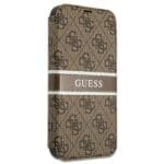 Guess GUBKP13L4GDBR Brown Book 4G Stripe iPhone 13 Pro Tok