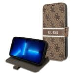 Guess GUBKP13L4GDBR Brown Book 4G Stripe iPhone 13 Pro Tok