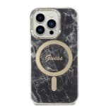 Guess GUBPP14LHMEACSK Black Marble MagSafe iPhone 14 Pro Tok + Töltő