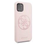 Guess GUHCN58LS4GLP Light Pink Silicone 4G Tone On Tone iPhone 11 Pro Tok