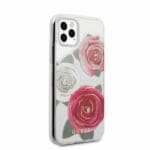 Guess GUHCN58ROSTRT Transparent Flower Desire Pink & White Rose iPhone 11 Pro Tok