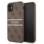 Guess GUHCN614GDBR Brown 4G Stripe iPhone 11 Tok