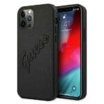 Guess GUHCP12LRSAVSBK Saffiano Vintage Black iPhone 12 Pro Max Tok