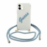 Guess GUHCP12SCRTVSBL Blue Script Vintage iPhone 12 Mini Tok