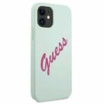 Guess GUHCP12SLSVSBF Silicone Vintage Fuchsia/Mint iPhone 12 Mini Tok